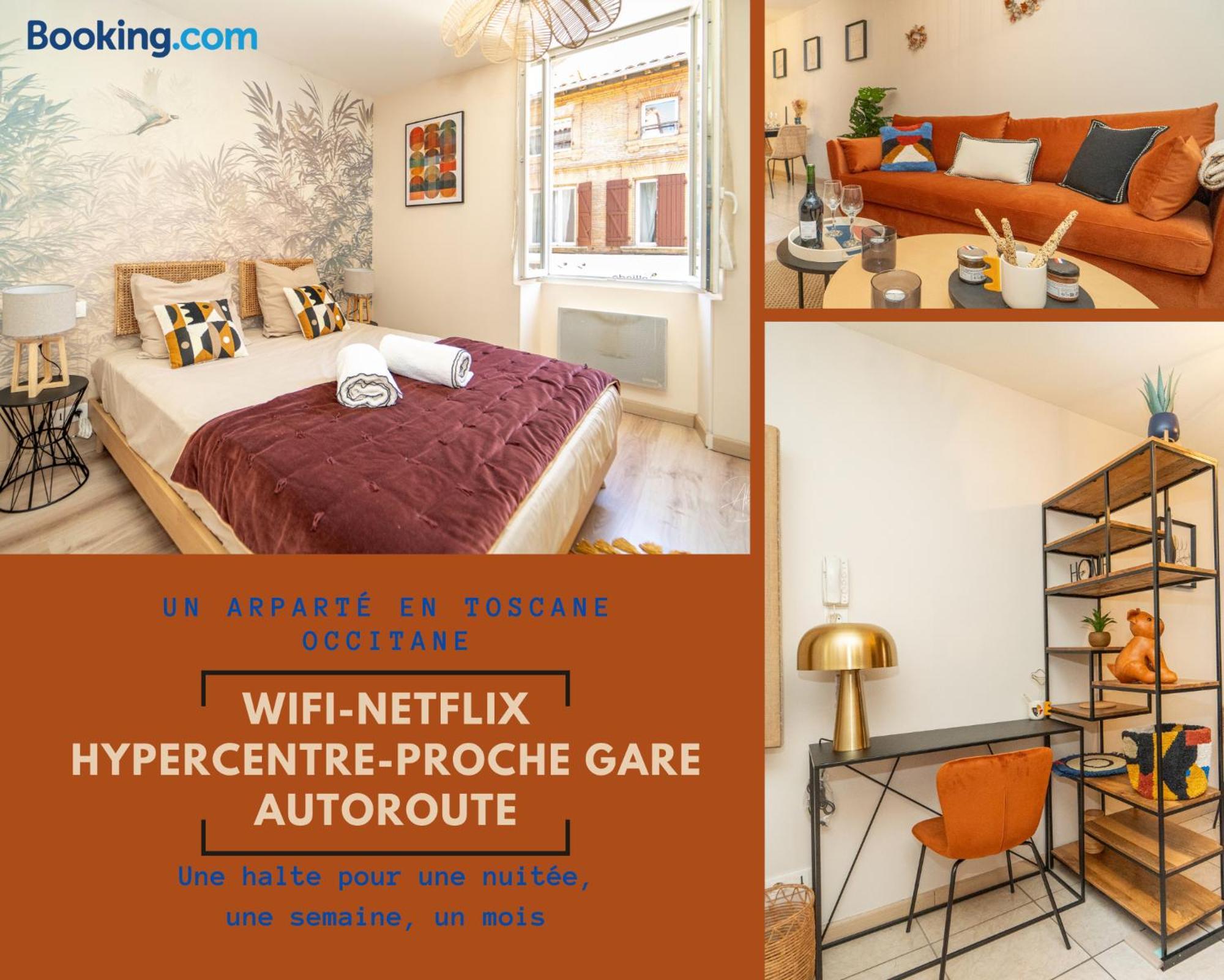 Appartement L'aparte T2 Relax & Cosy En Toscane Occitane-gaillac Hypercentre Gaillac